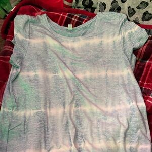 Market & Spruce Tie-Dye Blouse in Pastel Shades